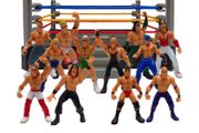 12Pcs Wrestler Athlete Wrestling Figure Gladiator Model Set Arena Battle Game Toy DIY Assembling Toys Classic Hobbies