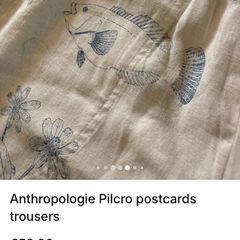 Postcards from the edge linen trousers