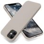 Liquid Silicone Case For iPhone 12 Mini Luxury Thin Soft Phone Cover New Grey - FHT7IP12MLK Image 3