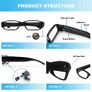 Full HD 1080P Mini Camera Wearable Audio Video Recorder Glasses Camera for Outdoor Driving Eyeglass Security Cameras Sport DVR Image 2