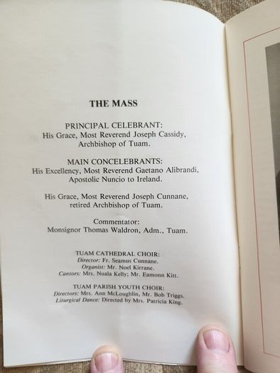 Archbishop Joseph Cassidy. 2 X Booklets. I X His Installation  And The Other His Ordination To The Episcopate. See Photos For Details.