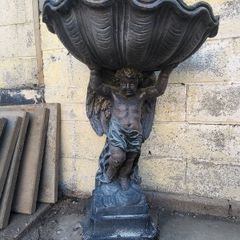 Cast Stone Cherub Garden Decoration