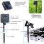 2 Pack Solar Garden Lights Outdoor, Total 72ft 120 LED Solar String Lights Waterproof, Solar Powered Crystal Ball Indoor/Outdoor Fairy Lights Decorative for Garden, Patio, Yard, Parties (Warm White) Image 7