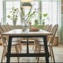 Beautiful large  Acacia wooden Ikea Dining Table Image 3