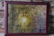 Abstract Framed Wall Art (45x35cm) Solid Wood Frame with Glass