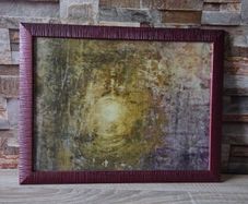 Abstract Framed Wall Art (45x35cm) Solid Wood Frame with Glass