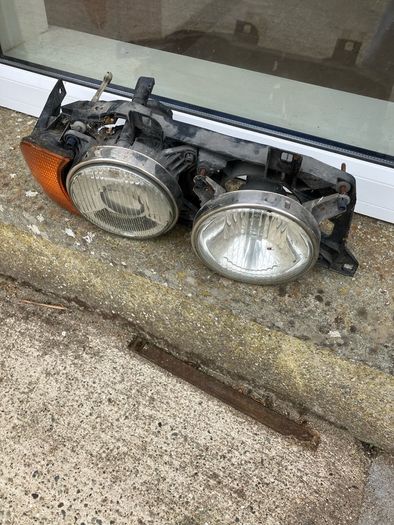BMW e34 driver side complete headlight assembly