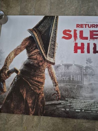 Return to Silent Hill (2026) ORIGINAL UK Cinema Quad Poster Double Sided Rolled horror movie