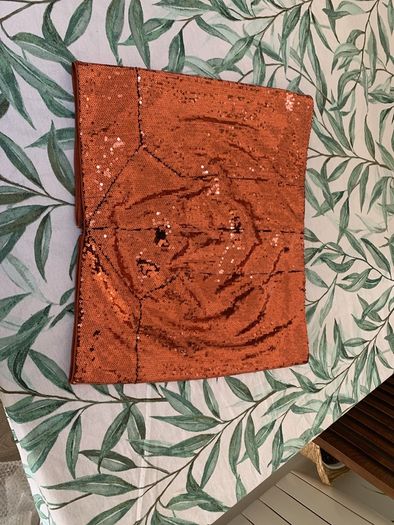 skirt copper sequins Diane von furstenberg