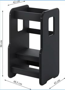 ComfortCove Wooden Toddler Tower Black