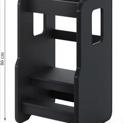 ComfortCove Wooden Toddler Tower Black