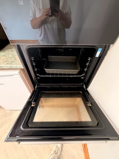 Indesit Aria Black Electric Double Oven