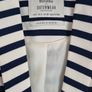 Bershka Navy & White Blazer Size Small Image 2