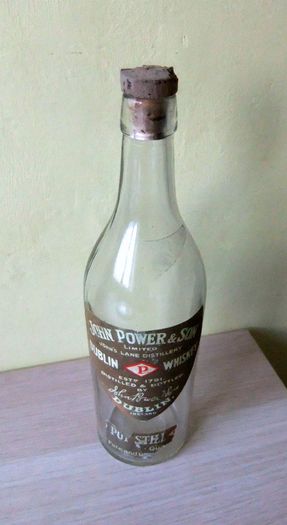 Old John Power & Son Whiskey Bottle