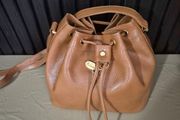Nina Ricci pebbled leather bucket bag