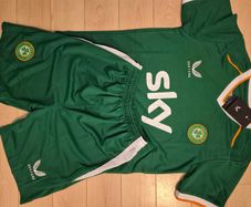 Ireland home kids jersey and shorts