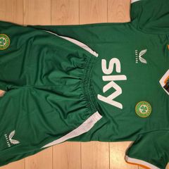 Ireland home kids jersey and shorts