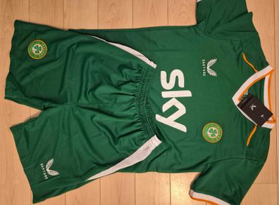 Ireland home kids jersey and shorts