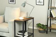 New Industrial Side, End, Bedside Table With Mesh Shelf -FREE P&amp;P