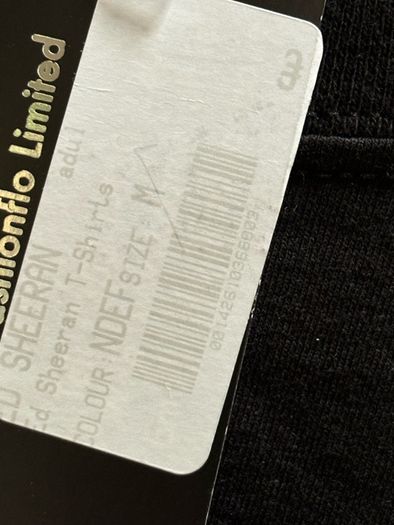 Brand New Ed Sheeran 2015 Tour T-Shirt