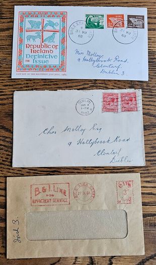 Ireland 1922 1969 Stamps on Envelopes