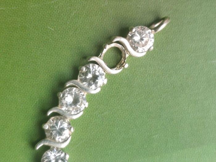 Sterling silver tennis bracelet