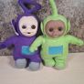 Vintage Teletubbies TINKY WINKY AND DIPSY soft toys plush olushies teddy BBC 1996 Image 2