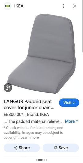ikea Langur highchair/junior chair