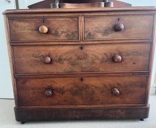 antique chest of drawers.