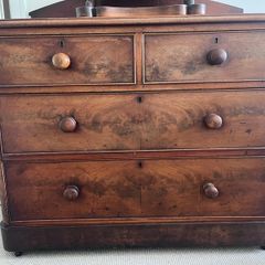 antique chest of drawers.