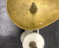 Vintage The Viking Balance Scales with Brass Bowl & Weights