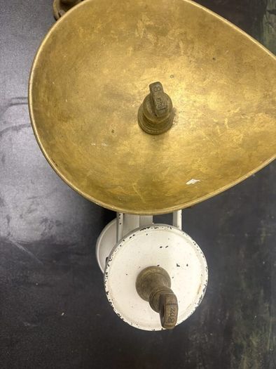 Vintage The Viking Balance Scales with Brass Bowl & Weights