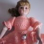 Hermitage Mint Porcelain  Doll with Crotchet Dress 1988 Image 3
