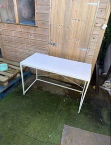 white desk