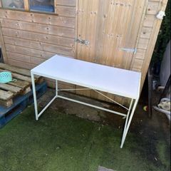 white desk
