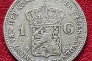Netherlands 1 Gulden 1923 Queen Wilhelmina Silver Coin
