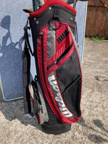wilson bag and various clubs