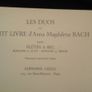 Les dous du petite livre d'Anna magdalena Bach.sheet music book. Image 2