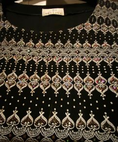 Black/White Sparkling Glitter Top  Size EU 44 Mint Condition