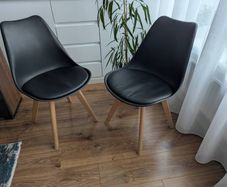 Set of two dining chairs
