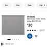 Two IKEA FRIDANS block-out Blinds Image 2