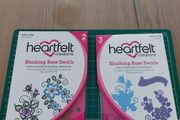 Heartfelt stamps and dies set- blushing rose swirls