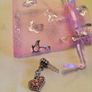 Brand new pink diamond heart phone charm Image 4