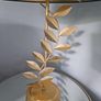 Gold Lamp with Teal Lamphade & Gold Insert Image 2