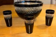 John Rocha Black Waterford Crystal