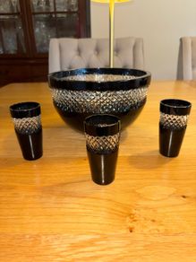 John Rocha Black Waterford Crystal