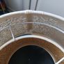 Cream floral laser-cut tiered lampshade Image 2