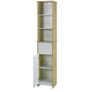Bathroom Unit - Storage - Tall Locker - Ash and White Finish Image 5