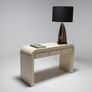 Mid-Century Modern Formica Waterfall Console table, attributed to Karl Springer, 1970s. Image 6