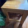Oak TV stand and Nest of tables x 2 from Arnotts Image 2